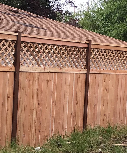 Decorative Top, Cedar Fence